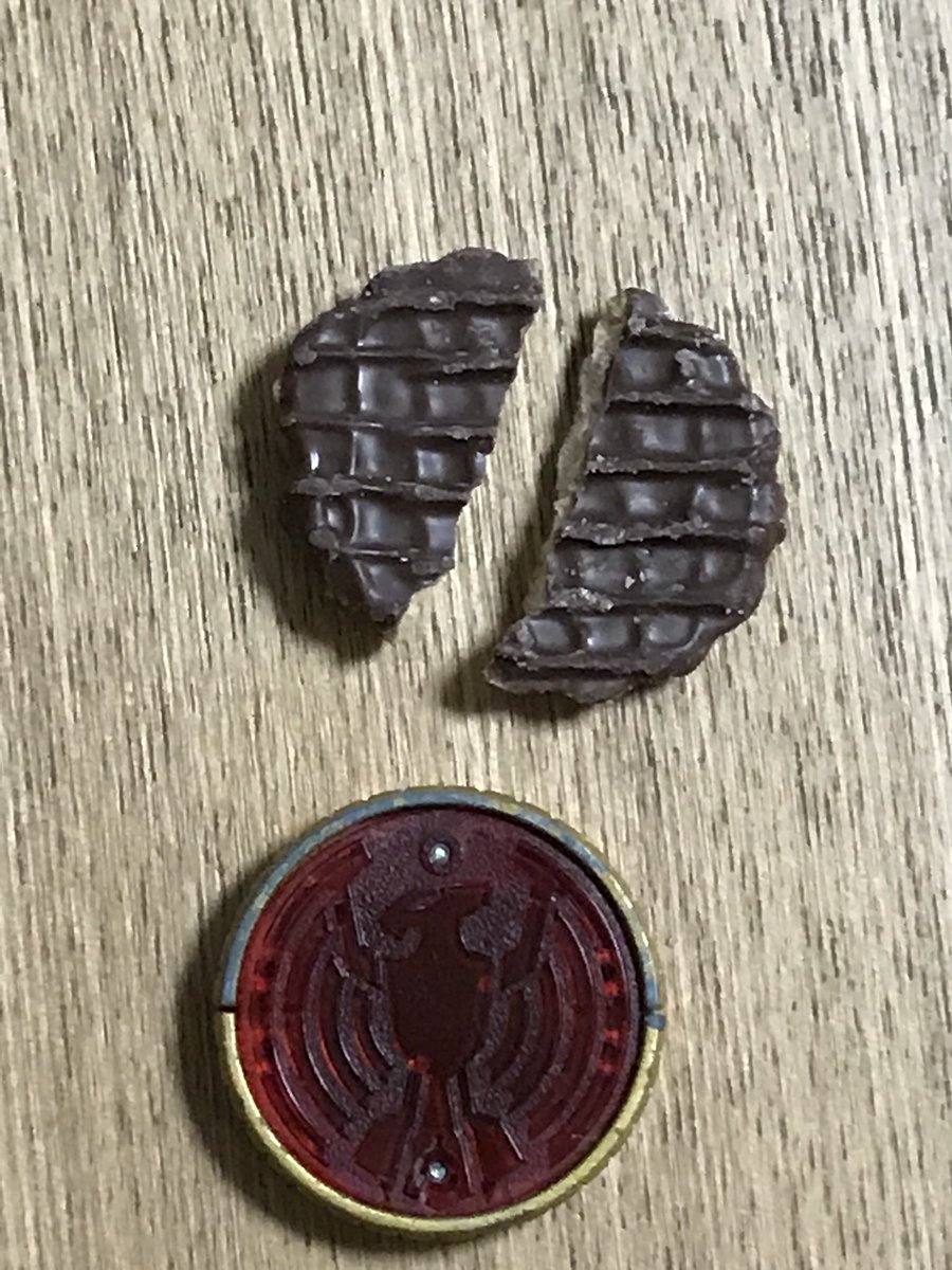割れたタカメダル 割れたタカメダル