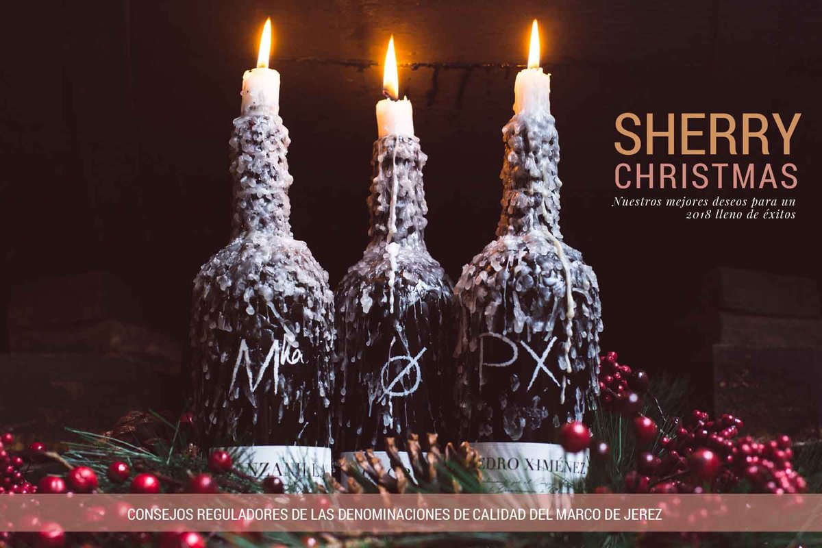 VinosJerez's tweet photo. Feliz Navidad #sherrylover! Aunque se pierdan otras cosas a lo largo de los años, mantengamos la Navidad como algo brillante #sherrychristmas #comparteemociones https://t.co/UTnoNxfdX4