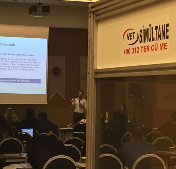 19 Aralık 2017. T.C. Çevre ve Şehircilik Bakanlığı katkıları ile Paris Anlaşması uygulaması ve COP23 toplantısında İngilizce Türkçe simultane tercüme ve ekipman hizmetindeyiz.