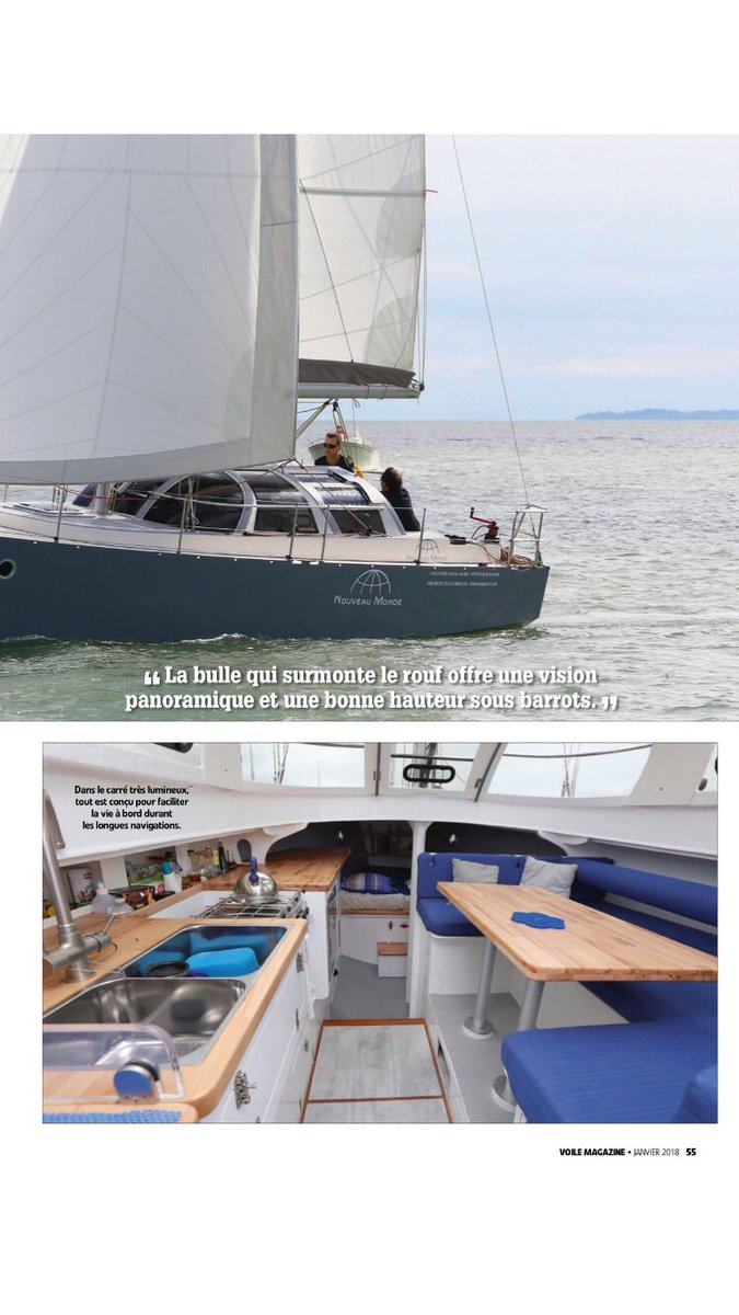 NavalOlbia's tweet photo. Essai du #NouveauMonde dans le dernier #VoileMagazine https://t.co/ocu7fVb15s
