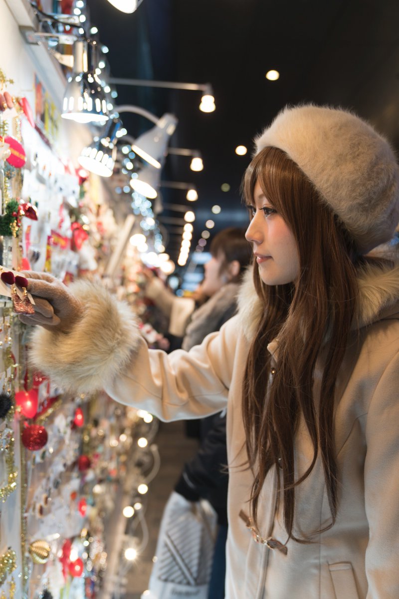 なりしん A Twitter 17年12月16日 土 イルミネーション 個人撮影会 博多駅 Model 藤原綾乃 ワンサイド福岡
