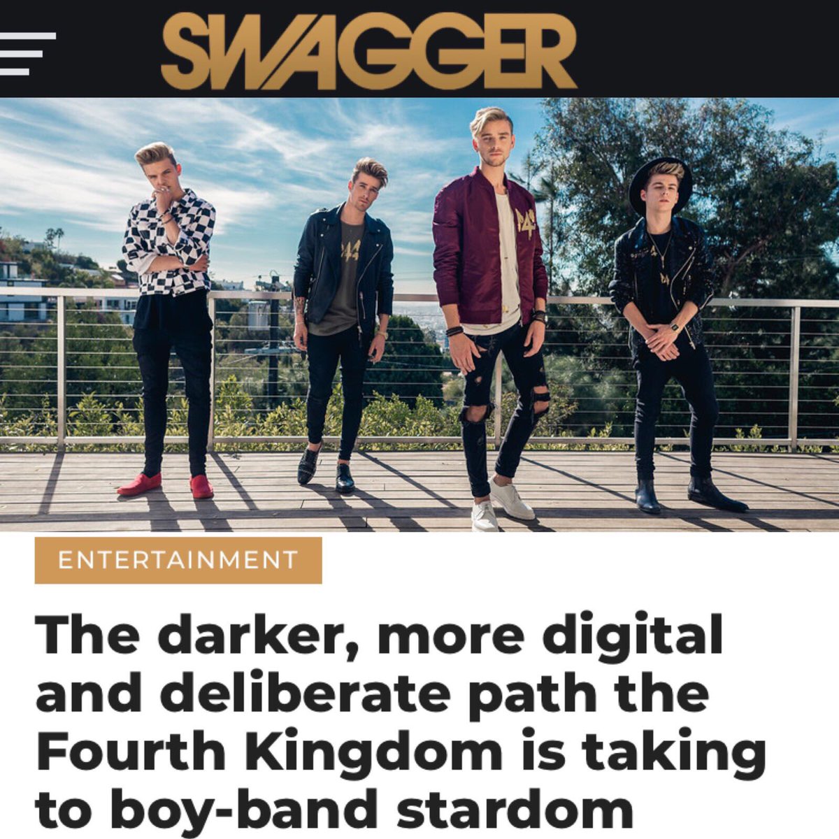 sepp_hendrix's tweet photo. All new #4tk news ⚜️ @swaggermagazine 
Photographer @EsJmanuel 
Stylist @robertchrismanstyle 
MUA @jozievega @yazminlira 
PICTURES + INTERVIEW https://t.co/FZAfQDs4WI https://t.co/8mGiVaSqnF