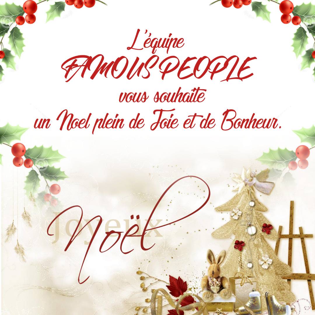 famouspeopleoff's tweet photo. L'équipe FamousPeople vous souhaite un Noel plein de joie et de bonheur.Dieu toujours devant. #WeAreFamousPeople. #BigThinkEnt https://t.co/Z3vrzOFcpo