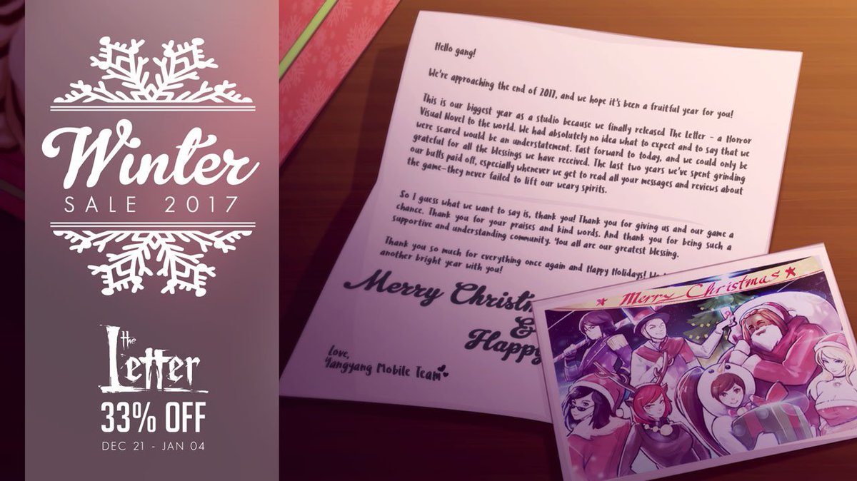 Yangyang Mobile On Twitter Before The Year Ends Here S A Letter From The Yangyangmobile Team For You P S As A Year End Treat The Letter Vn Will Be On Sale Until The 4th