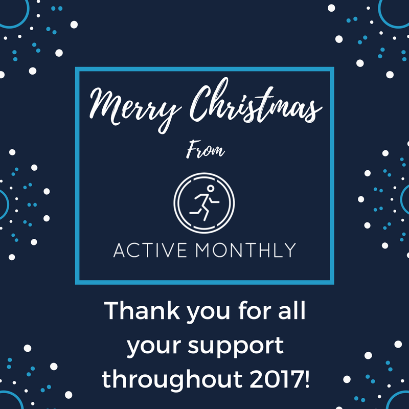 activemonthly's tweet photo. Merry Christmas active people!🎄🎉 it's been a fantastic year, a huge thank you to all that have supported us throughout 2017. Put your feet up, you've earnt it 😉 https://t.co/nU1q7EWD4f