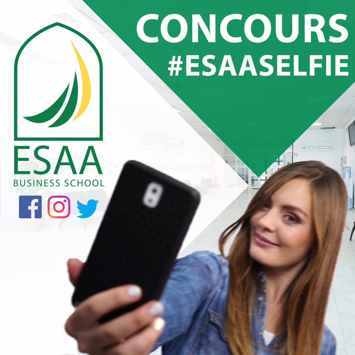 EsaaDz's tweet photo. Pour cette fin d’année, nous souhaitons revenir avec vous sur vos souvenir de l’année dans votre école.
Envoyez-nous vos vœux, ainsi que vos photos, selfies, ou vidéos.
L’idée vous tente ? ➡️ https://t.co/345WFxHOkw
#ESAASELFIE #Concours #ESAADZ #Selfie https://t.co/SGVRZEe4Nf
