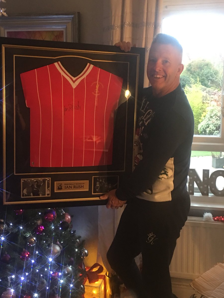 NevettaW's tweet photo. @Ian_Rush9 someone is happy with his Christmas present thanks for the memories https://t.co/HGCXMRbuPH