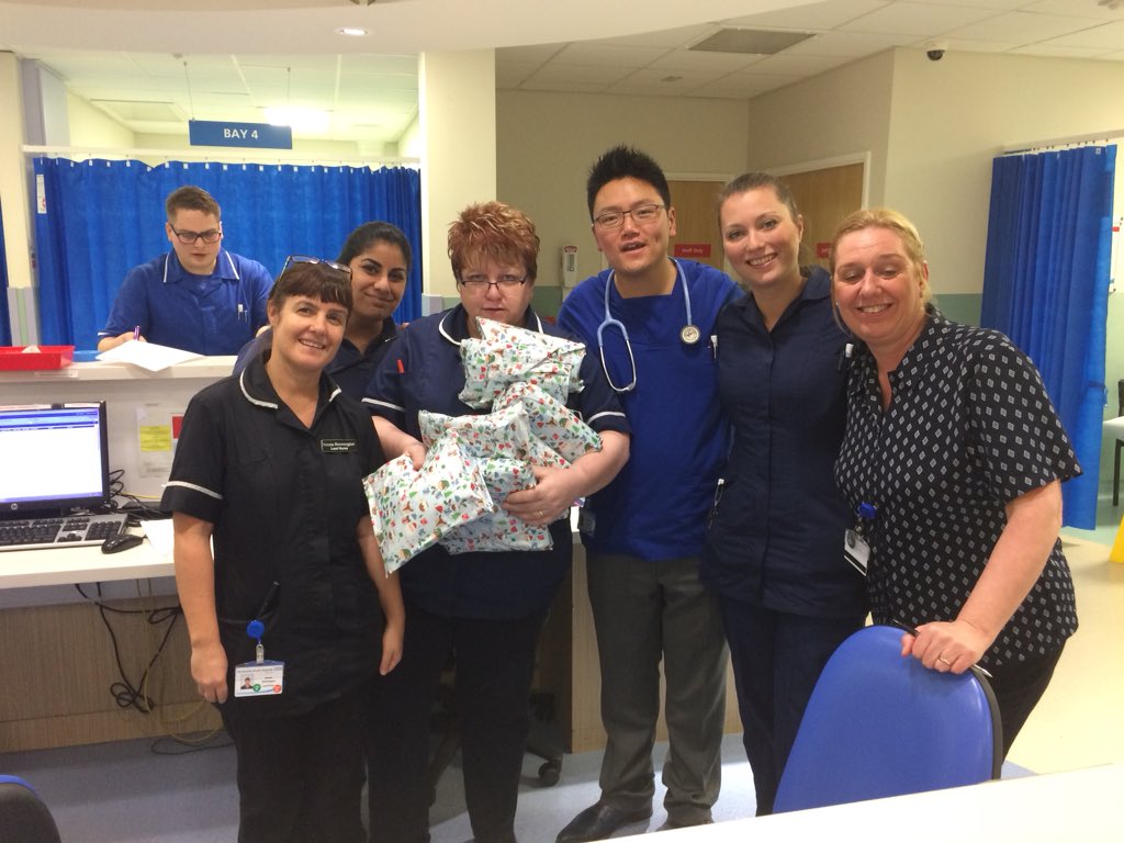 nicrimm1's tweet photo. Thank you so much to anonymous for sending presents to thank A and E staff at Fairfield for their hard work and commitment at Xmas . They so deserve it x https://t.co/IGEiibRW8F