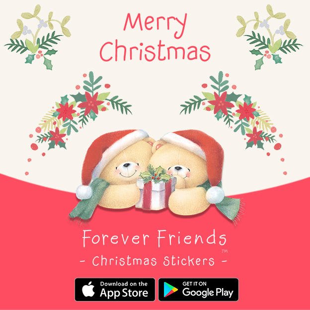 TipTapGame's tweet image. Merry Christmas from all of us at Neon Play! 🎄🎁
👇👇 #ForeverFriends Christmas Stickers for iOS &amp;amp; Android 
📲 🐻 npga.me/loveyou