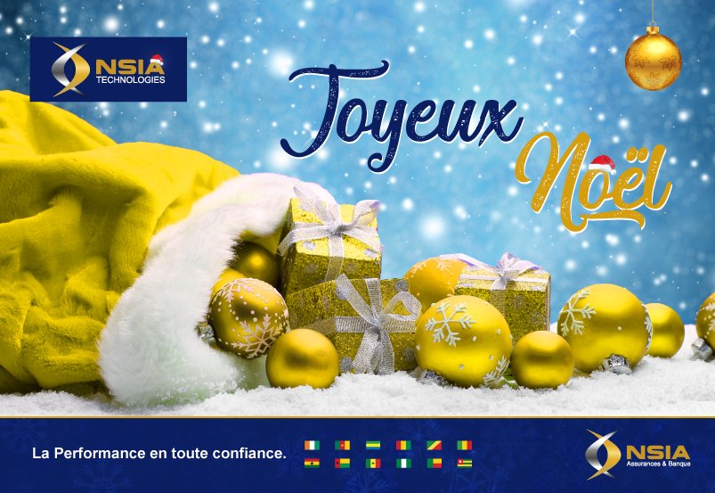 NSIATECH's tweet photo. Joyeux noël à tous. Profitez de vos proches et passez un bon moment tous ensemble. https://t.co/gCea3VIWiS