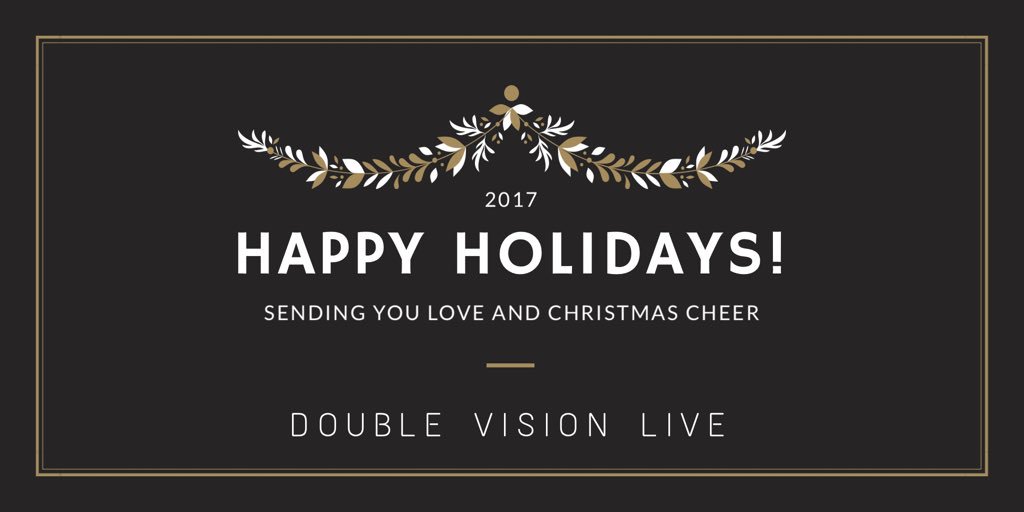 Happy Christmas everyone from Double Vision Live! Hope you all have an amazing day spend it with loved ones and be full of festive cheer! #Christmas2017 #ChristmasDay #livestreaming