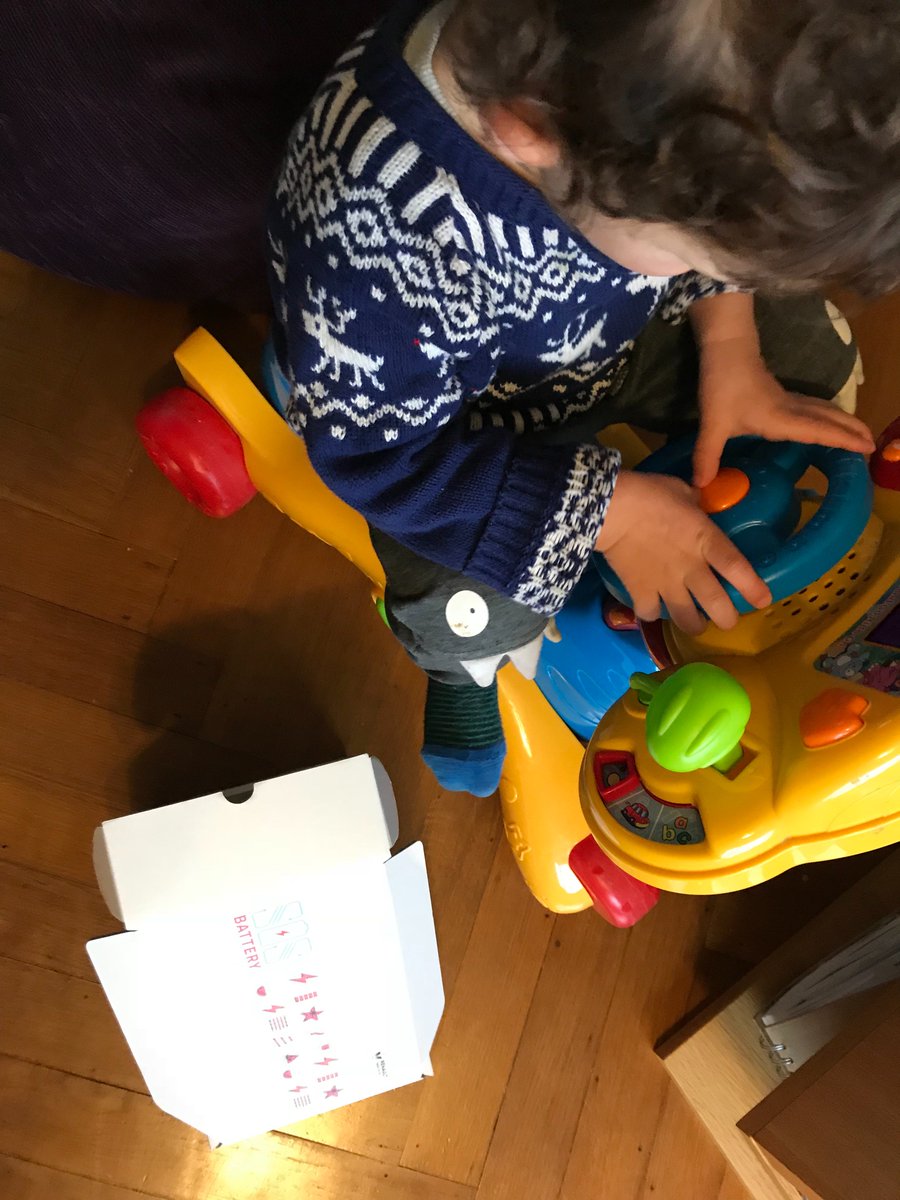lucytobin's tweet photo. @renault_uk Huge thanks! Doorbell ringing again and noisy π toy singing thanks to #SOSbattery - brilliant. https://t.co/bvJXwsWgJI