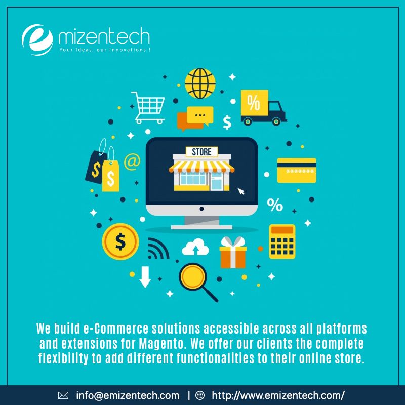 EmizenTech's tweet image. We build #Magento2Extensions for our clients and deliver our work on time.
You can click here : buff.ly/2C2LobQ
#MagentoExtensions #MagentoExtensionDevelopment #Magento2ExtensionsDevelopment