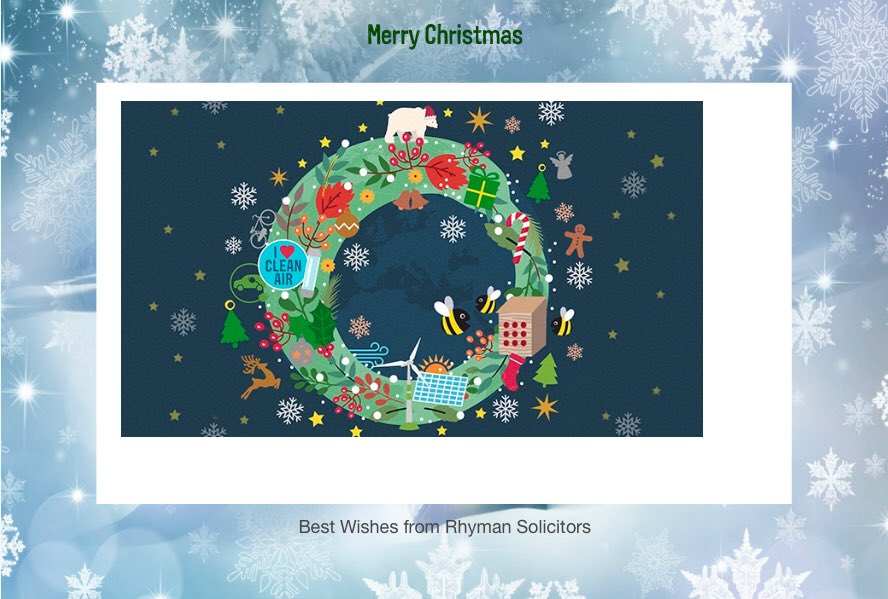 Rhymansolicitor's tweet photo. Wishing all our clients, associates and friends a Merry Christmas from all at Rhyman Solicitors. #MerryChristmas #xmas #ChristmasDay #SeasonsGreetings #HappyXmas https://t.co/8LFZWhAZF8