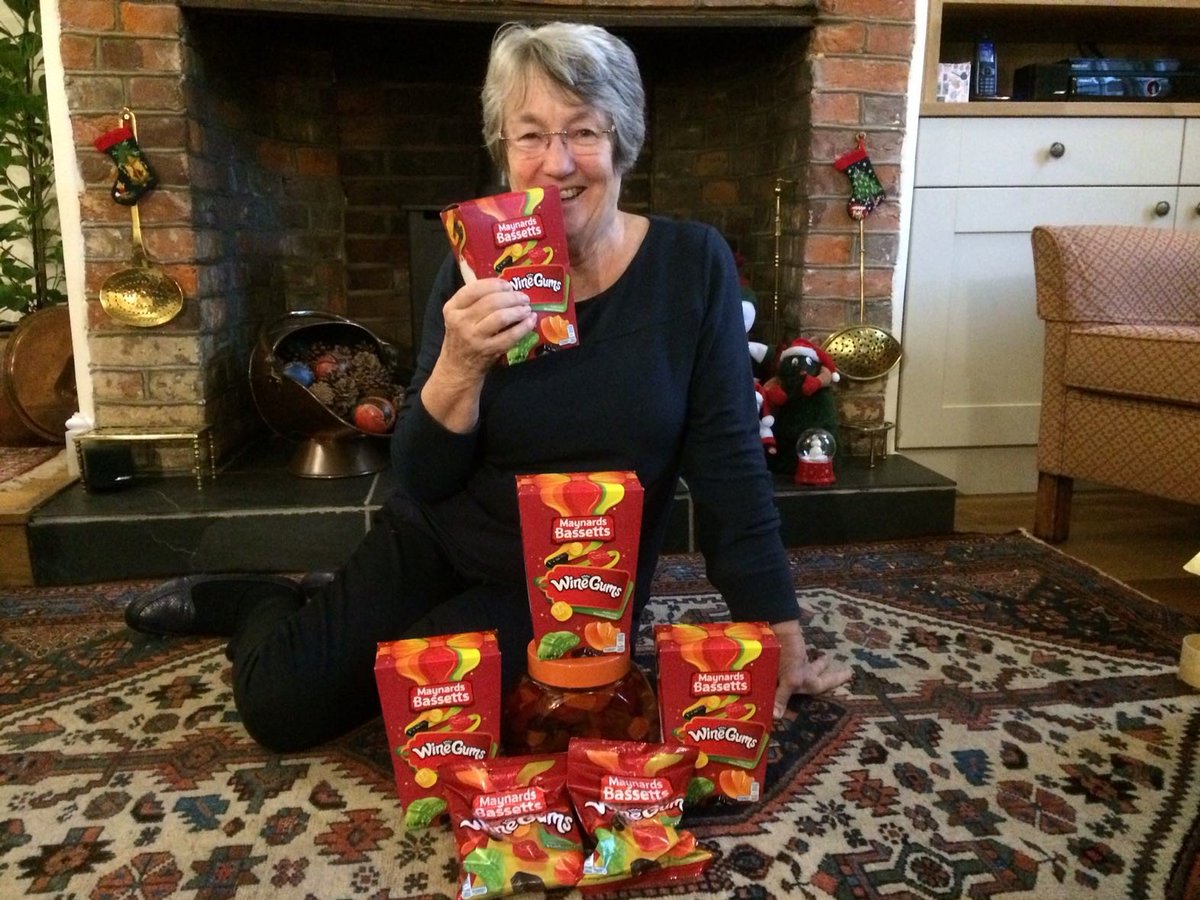 SowerbyPeter's tweet photo. One happy Granny and Mum 😀3kg is it a record? @MaynardsBassett #winegums #Treatwise @CadburyUK https://t.co/pp6I8IAPXS