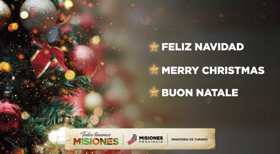 MisionesTurismo's tweet photo. 👉👉¿Y si entre los deseos de #Navidad elegís venir a #Misiones ?😍🌠🌠 ¡FELIZ NAVIDAD PARA TODOS! #TodosTenemosMisiones https://t.co/UsdztXMtAy