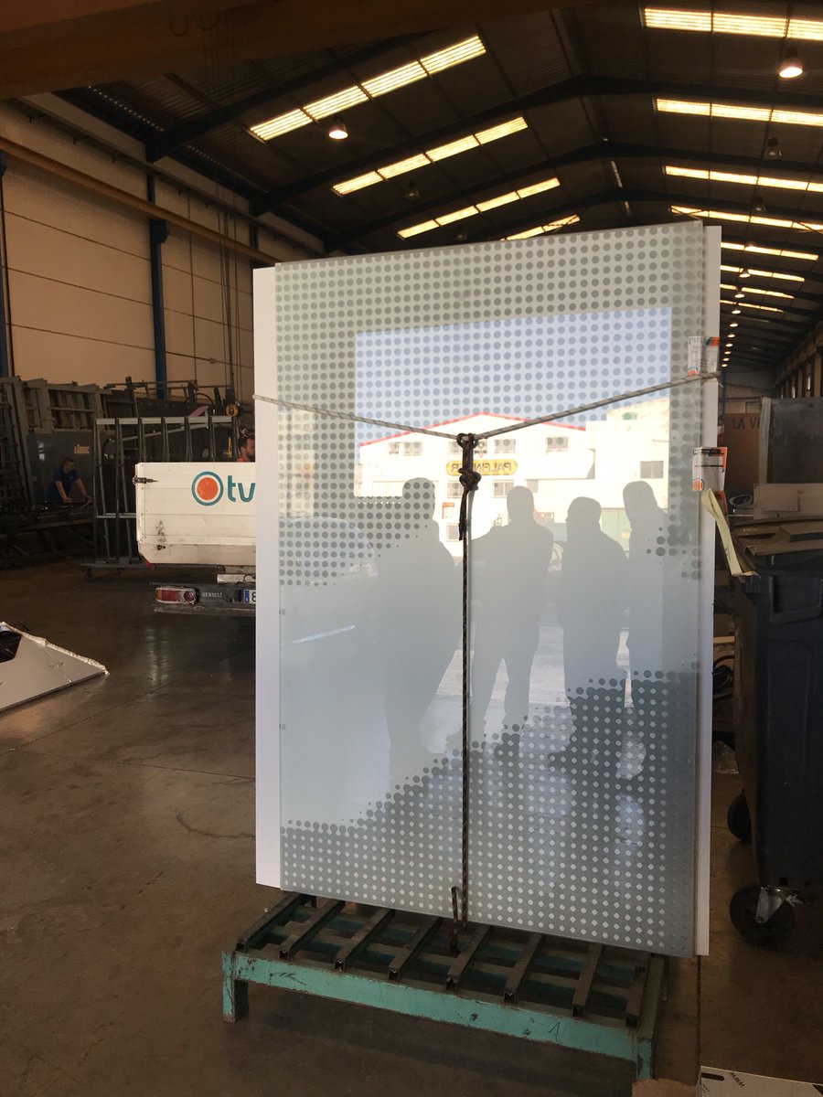 Vidrio Serigrafiado - Muestra