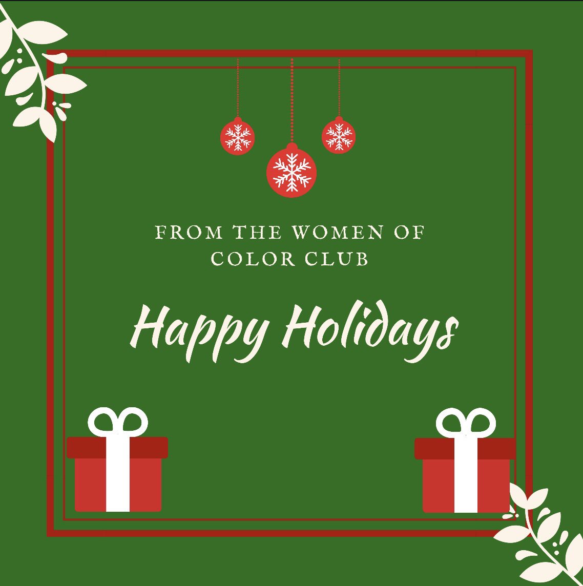 csudhWOCC's tweet image. May this holiday season bring you gas cards and socks ❤️😌