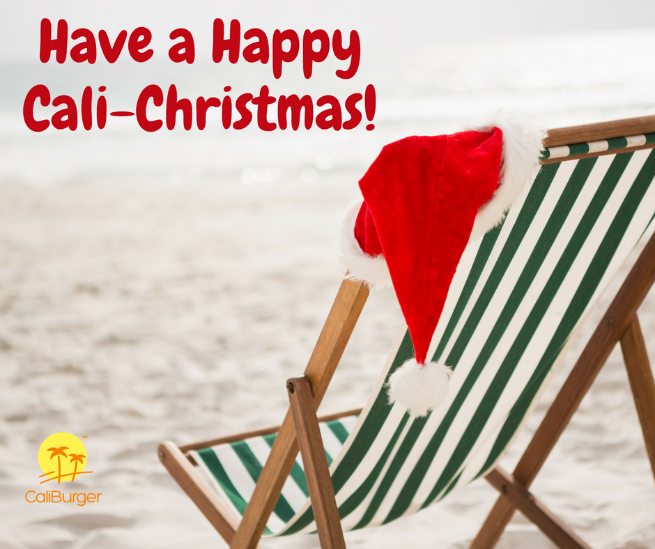 CaliBurgerVan's tweet photo. It might be cold where you are, but we’re wishing you a toasty warm Cali-Christmas! #merrychristmas #happyholidays https://t.co/vUwcBcXg4A