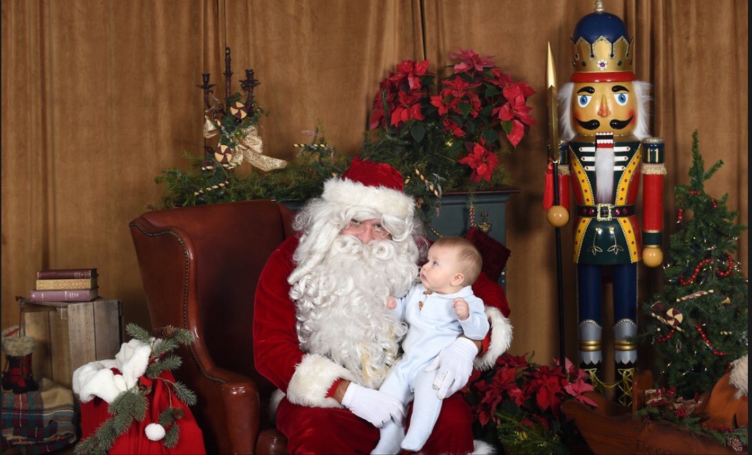 Merry Christmas!!!  Hopefully Anders warms up to the big guy next year!  #Ders1stXmas