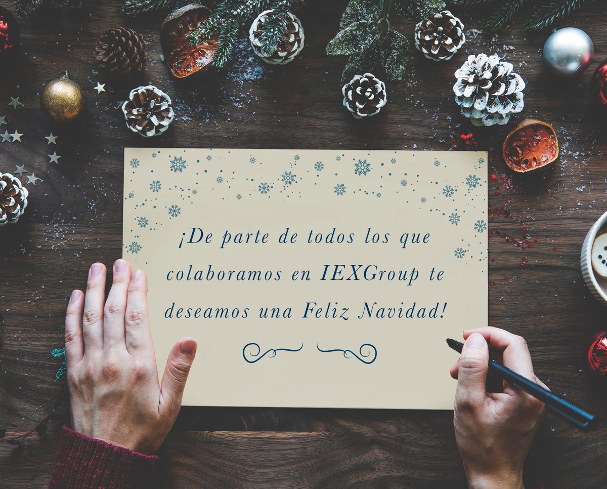 iex_group's tweet photo. Que en estas fechas te encuentres compartiendo con tus seres queridos, ¡#IEXGroup te desea #FelizNavidad! https://t.co/C0mX2BaTV5
