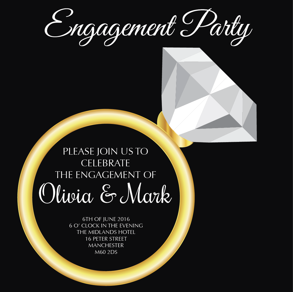 Just got engaged? Congratulations! 💌💍🍾 Personalise Engagement Party invites and send by text or e mail  buff.ly/2DtAzjf  

#87RT #engaged #engagementparty #engagementpartyinvites #onlineinvites #engagementinvites #partyinvites