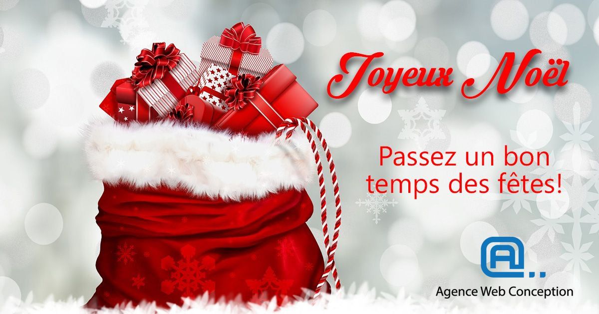 AgenceWeb_AWC's tweet image. Passez un bon temps des fêtes! 

L&apos;équipe de l&apos;Agence Web Conception vous souhaite un joyeux noël!

#JoyeuxNoel #TempsDesFetes #AgenceWebConception