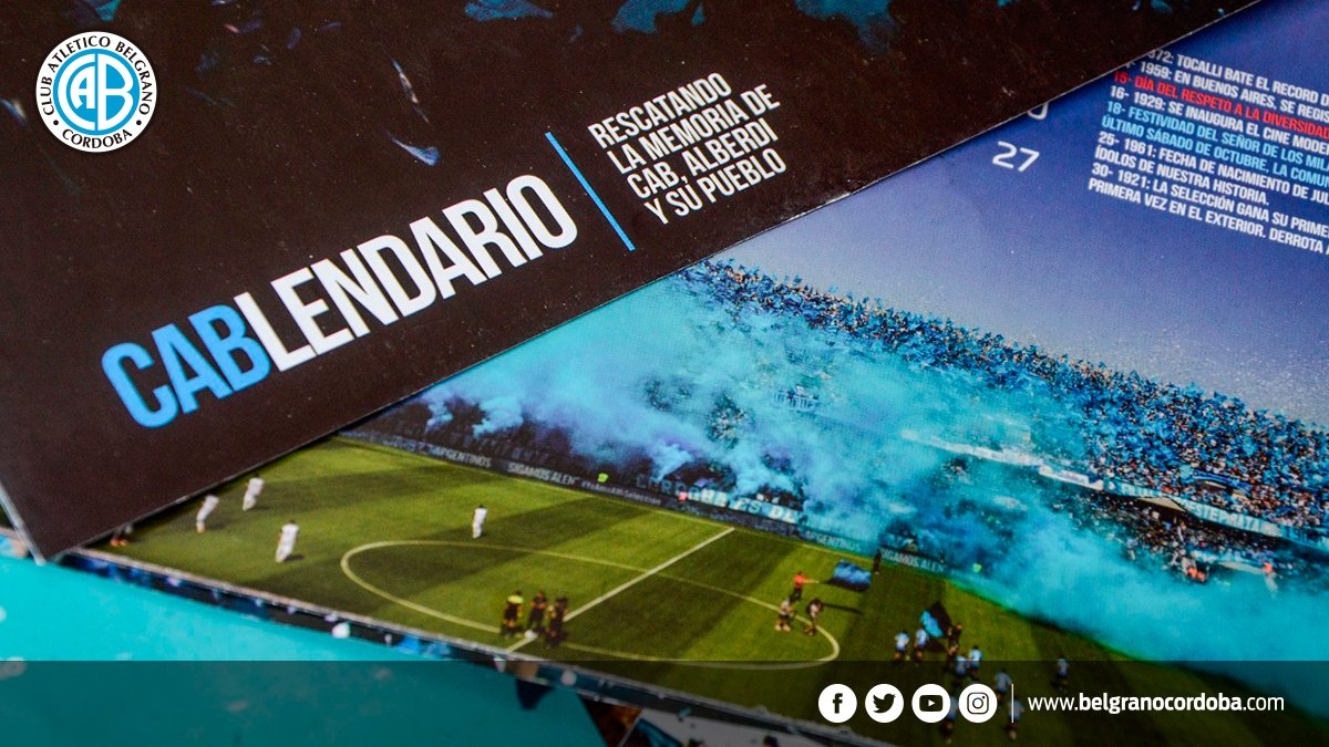 Belgrano's tweet photo. 🗓 ¡Adquirí el CABlendario 2018! 
🔹Una realización del área de Cultura, con las mejores fotos de nuestra hinchada y estadio. 
🔹Rescatamos las fechas claves de #Belgrano y Alberdi. 
📍 Conseguilo a un valor de $100 en Tienda 1905, Café del Alba, Depto. de Socios y Predio Social. https://t.co/6l7dG2s25A