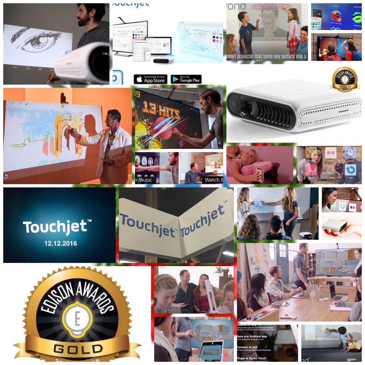 swkreed's tweet photo. I have been collecting these images for the past 22 days to win a @GoTouchjet Wave an interactive projector that fits over any tv. To win I need the most likes on my #gotouchjet collage between now and New Years. Please give it a like! #edtech #gafe4littles #2ndchat #gttribe https://t.co/0POfdxB1jk