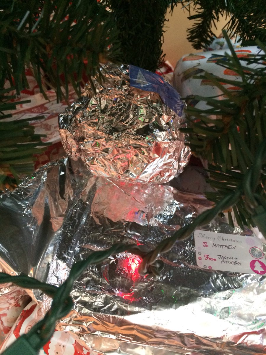 melzcc's tweet photo. @HeartSussex Tom apparently your the inspiration behind my brothers wrapping this year !!! https://t.co/tIiDS1VMCK