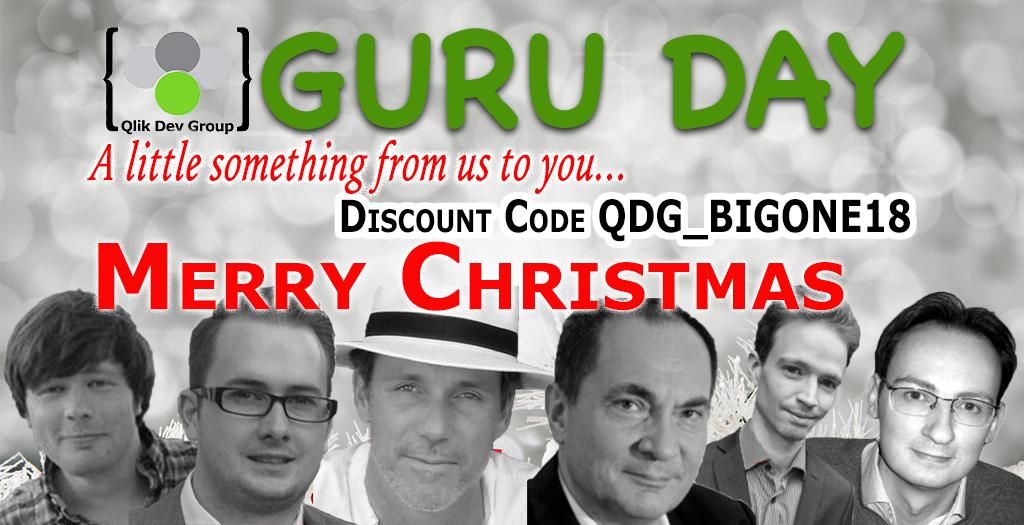 qlikdevgroup's tweet photo. Wishing you a #QlikTastic Christmas Holiday https://t.co/alQu2B6lqc #Qlik GURU Day Discount Code QDG_BIGONE18 £20 off! https://t.co/zqIoYGoUnu