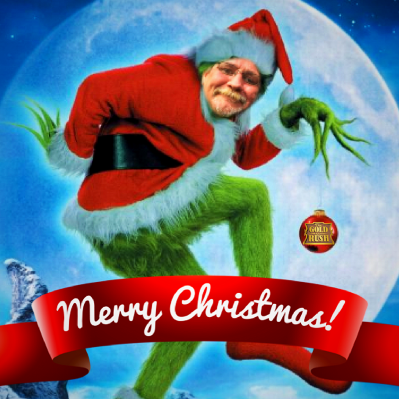 The_Gold_Rush's tweet photo. Merry Christmas and Happy Holidays from our Gold Rush family to yours! https://t.co/99XAoa3hhJ