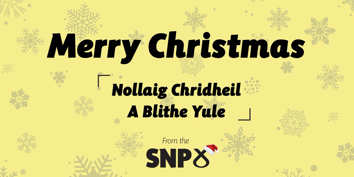 theSNP's tweet photo. 🎄 Merry Christmas from everyone at the SNP! https://t.co/aJrvrLQ3uv