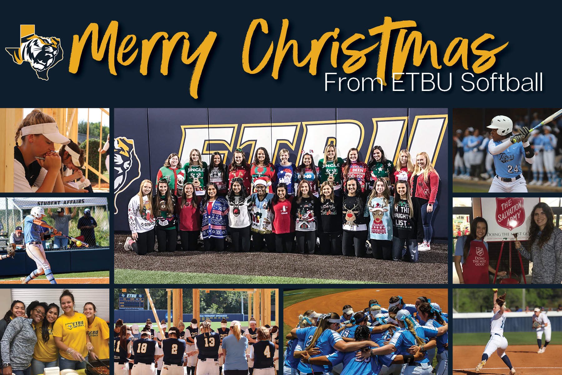 ETBU Softball on Twitter "Wishing everyone a very Merry Christmas from ETBU Softball isaiah9v6 merrychristmas… "