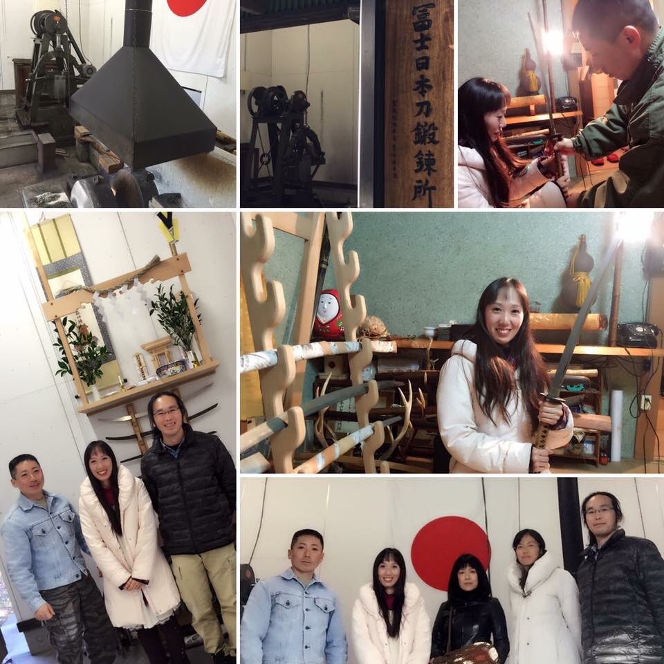 Miho_Crystal's tweet photo. 【冨士日本刀鍛錬所✨】
12月17日(日)は刀鍛冶 内田義基さんと富士浅間流居合道師範代 渡邉剛広さんに、職場である冨士日本刀鍛錬所をご案内頂きました😊
先端恐怖症の私が、まさか真剣を握らせて頂く日がくる��は❣️ とっても貴重な体験に感謝です🙏
日本刀✨想像以上に重たい…💦
#日本刀 #真剣 https://t.co/pc1h8WT33r