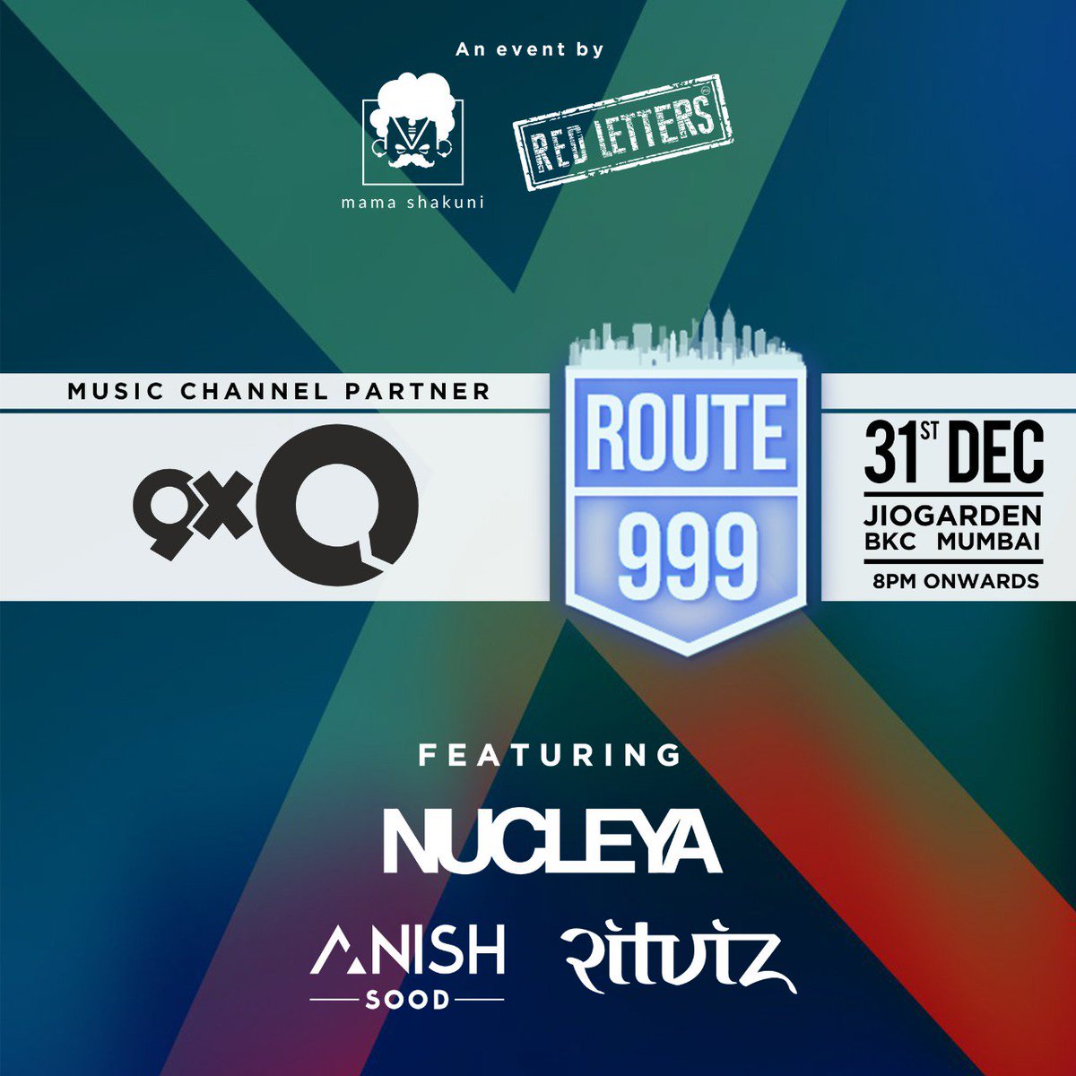RedLettersInc's tweet photo. Get the latest updates with our Music Channel Partner 9xo.
#music #dance #edm #31stnight #newyearseve #evening #DJNUCLEYA #ANISHSOOD #DJRITVIZ #route999ftnucleya #musicchannelpartner #mondaymotivation #mondayvibes #reliancejiogarden #bkc https://t.co/7uqOdO2sg6