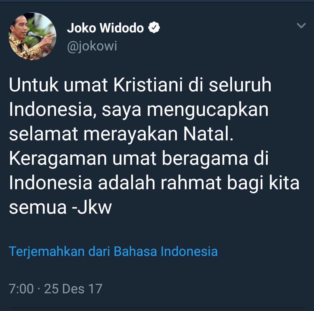 ProfYLH's tweet photo. Terima kasih Kepada Presiden @jokowi &amp; @prabowo Berada Dalam "Satu Palungan" Mengucapkan "Selamat Natal Kepada Umat Kristiani di Indonesia&amp;malah Presiden Abbas dari Palestina, Muslim Menghadiri Perayaan Natal Yang Tidak Dibolehkan Segelintir Muslim di Indonesia Tak Sepaham MUI https://t.co/X29vbxN9Xo