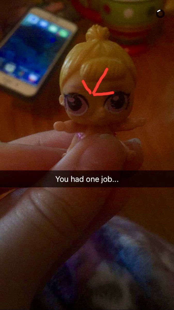 LeAnneFakir's tweet photo. My daughter Leah took this picture of her l.o.l. Toy...and then she wrote this 😂 #l.o.l.surprise #onejobtoymaker #smartaleckdaughter https://t.co/7fu2Gpd0y5