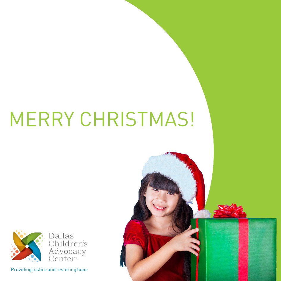 DallasCAC's tweet photo. Merry Christmas - from the staff and partners at DCAC! 🎄🎁 #MerryChristmas #HappyHolidays #childabuse #childabuseprevention #DCAC #RestoringHope #HolidayofHope #stopchildabuse #dallas #mommyblogger #dallasmomsblog #childabuseawareness #helpachildsmile #dallastx #giveback https://t.co/VFPUE1JYTW