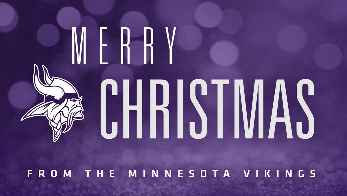 From our family to yours, Merry Christmas #Vikings fans!