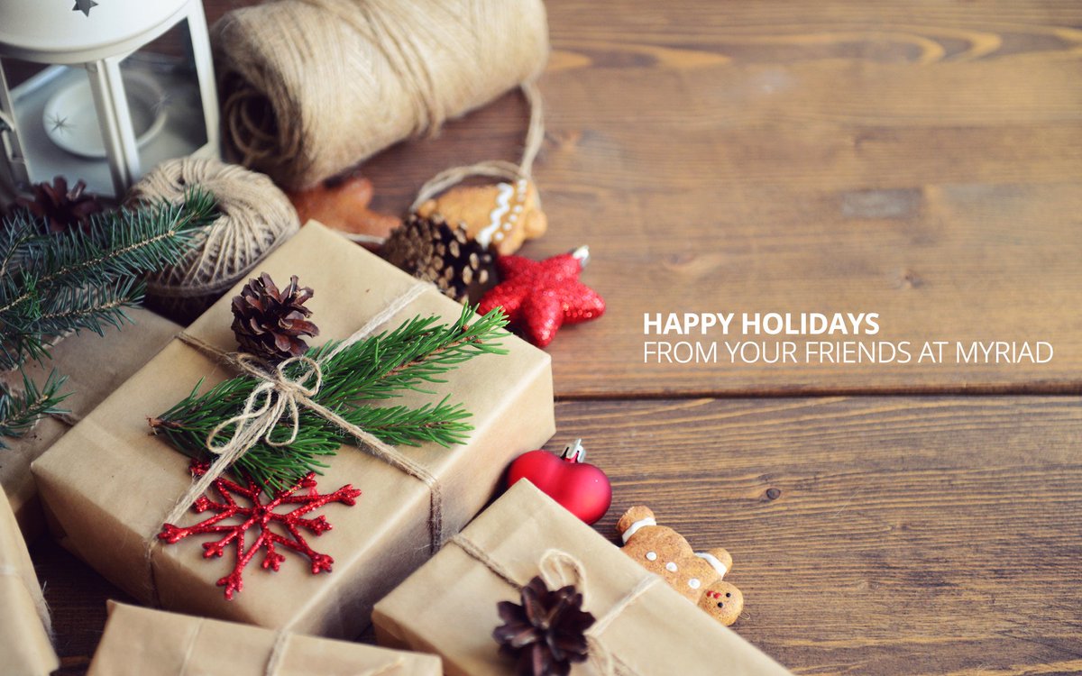 Wishing everyone a healthy, happy and wonderful #Christmas and holiday from the Myriad team!