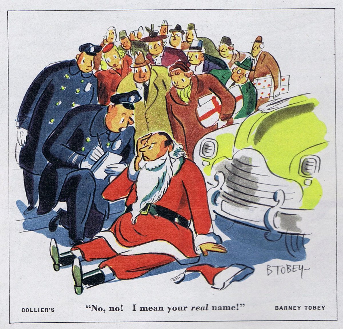 Barney Tobey:  Santa Who? bit.ly/2BYaqcf #BarneyTobey #Xmas #Colliers #Santa