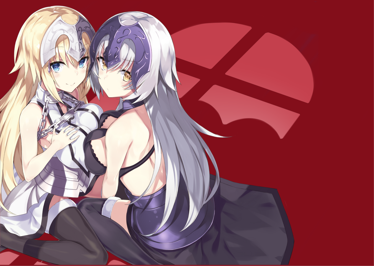 ジャンヌ・ダルク ,jeanne_d'arc_alter_(avenger)_(fate) ,ジャンヌ・オルタ 「ちなみに表紙の全体はこんな感じです! 」|咲宮まふ🌸のイラスト