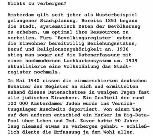 Pbern12's tweet photo. Für alle, die meinen, dass sie nix zu verbergen hätten https://t.co/HckTLqhZvF