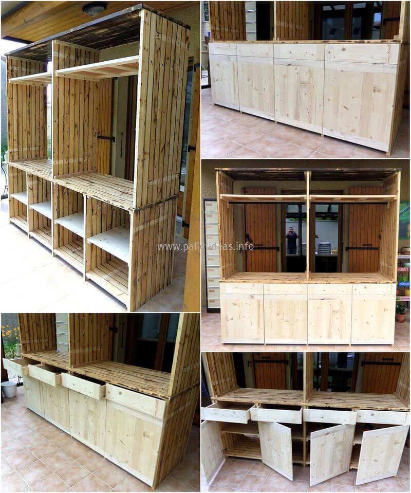 Wardrobe Made From Pallets How To Build An Outdoor Couch With Pallets: