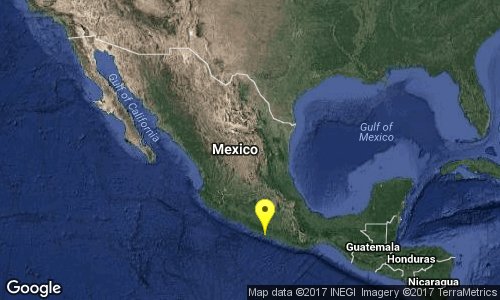 SSNMexico's tweet photo. Preliminar: SISMO Magnitud 5 Loc  7 km al ESTE de ACAPULCO, GRO 25/12/17 14:23:07 Lat 16.86 Lon -99.83 Pf 10 km https://t.co/B5TuihIYbz