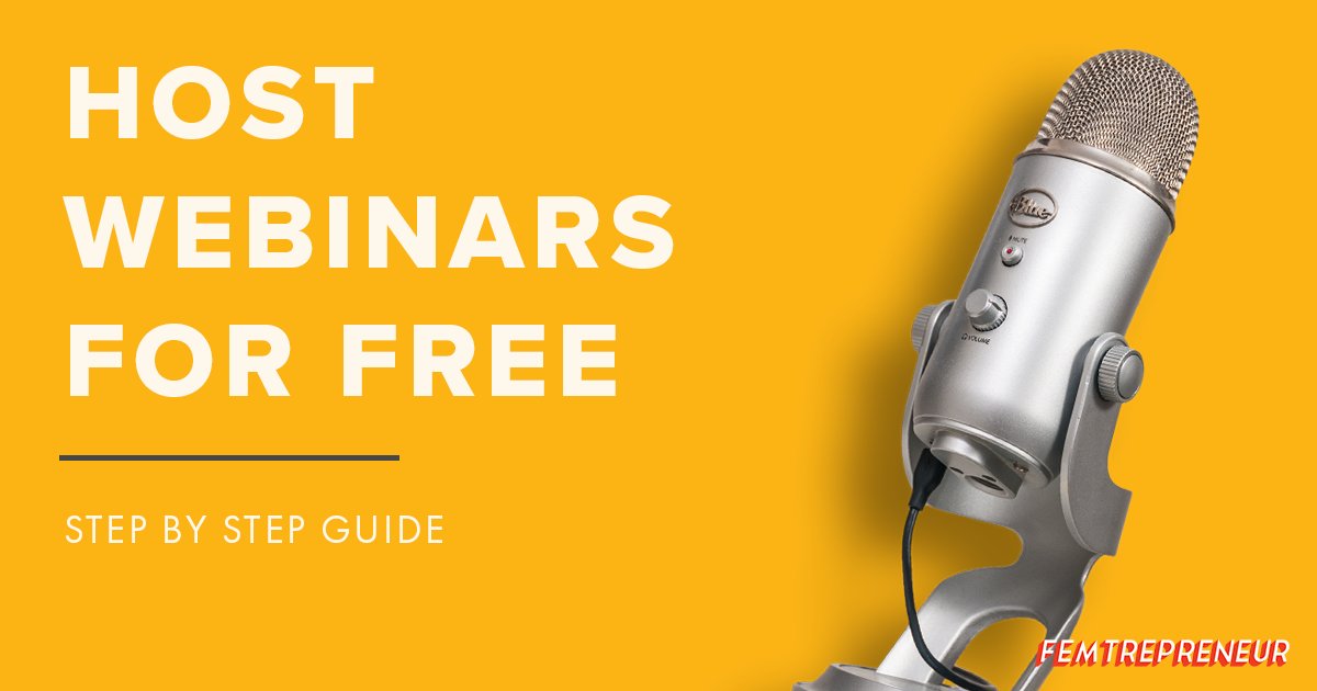 Can you really create a webinar for free? Yes! Here's how >> femtrepreneur.co/blog/how-to-cr…