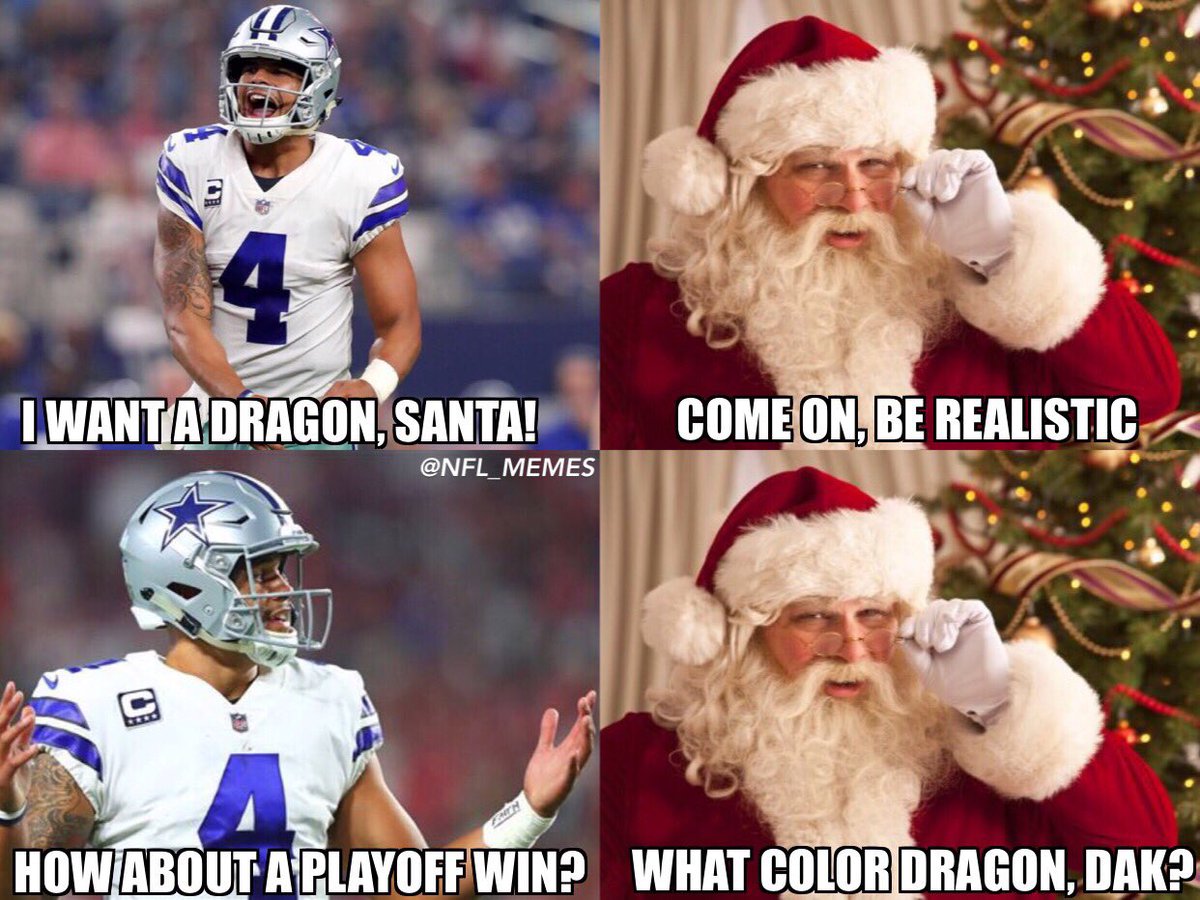 NFLMemes's tweet photo. Merry Christmas, Dak! 😂 https://t.co/kuDVL0vbPN