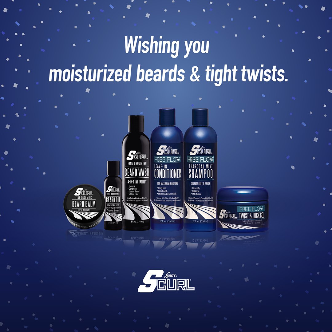 LusterSCurl's tweet photo. From our Luster's @SCurl family to yours: We wish you a Merry Christmas and a Happy New Year!

#mensgrooming #LusterSCurl #beardgang #bearded #beardlife #merrychristmas https://t.co/IowQ49Vdd9
