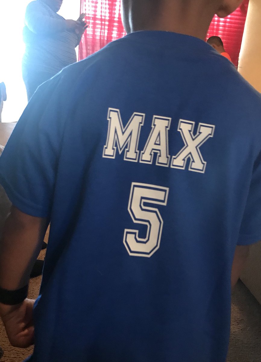 Coach_D_Jones's tweet photo. When your Ya-Ya (Grandmother) can make her own shirts. #ApplyPressure #SpoiledRotten #GoPels #FuturePel #4Rings https://t.co/2577921rFI